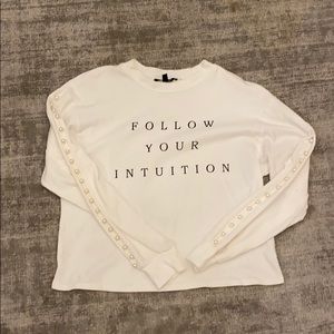 “Follow your intuition” sweatshirt